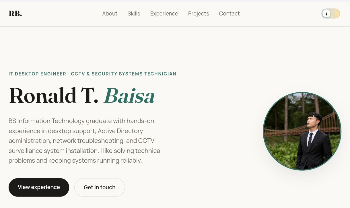 Personal Portfolio Website